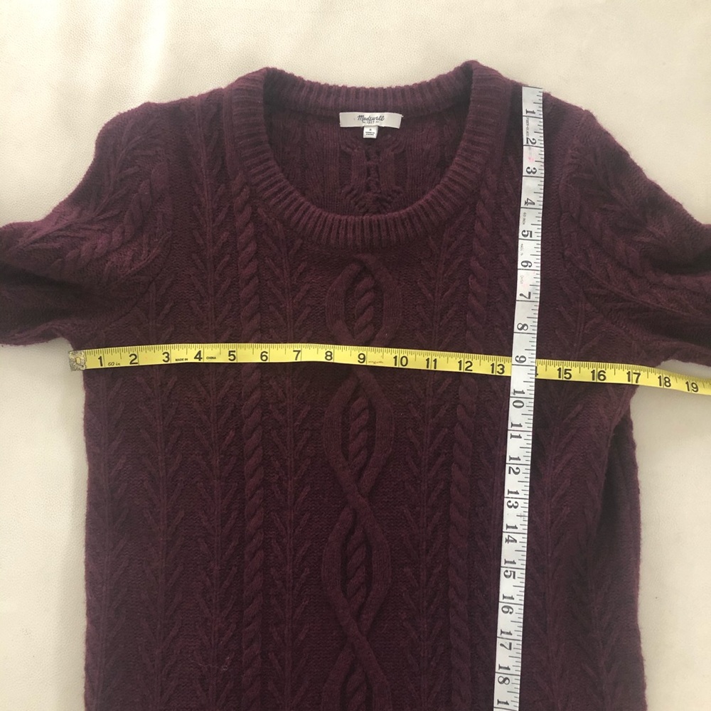 Madewell Elin Cable Sweater Dress Size S - Picture 7 of 8